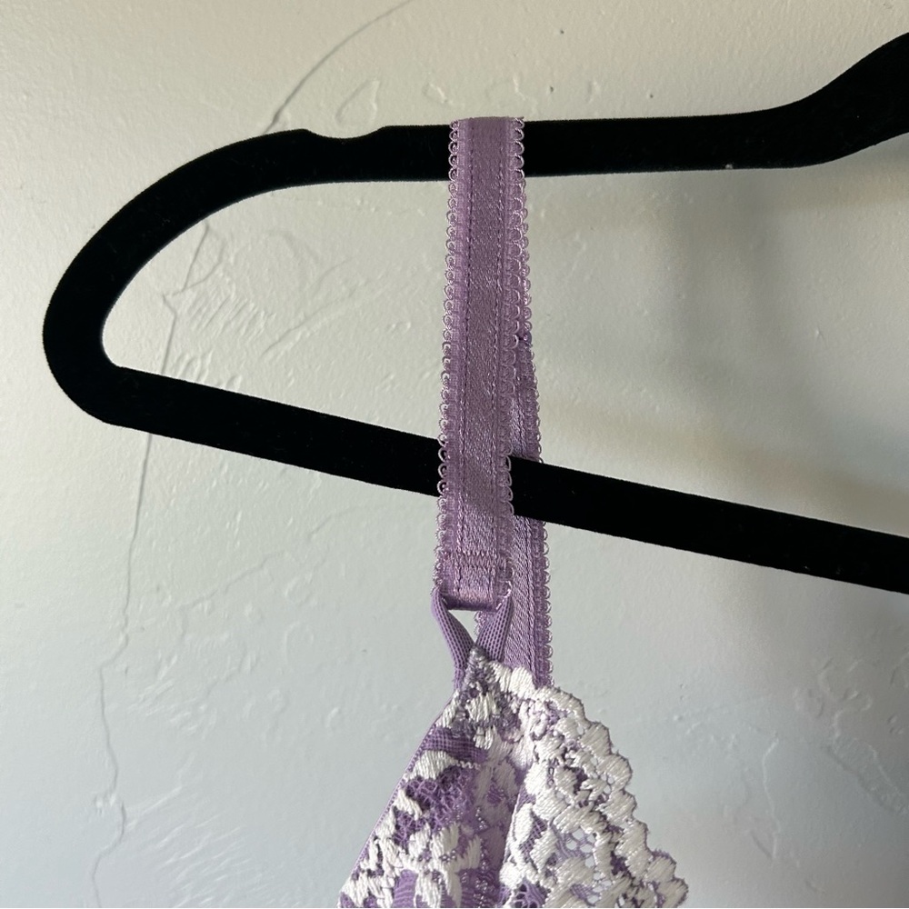 Wacoal Embrace Lace Underwire Bra Purple Size 36DD - Picture 5 of 11